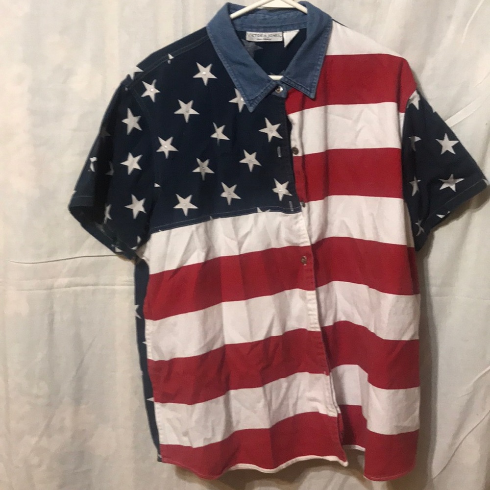 Ladies American Fag Blouse